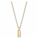 886 by The Royal Mint Small 18K Gold Bar Pendant with Chain