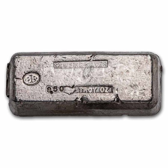 9.50 oz Silver Bar - Vintage BR Silver Bar