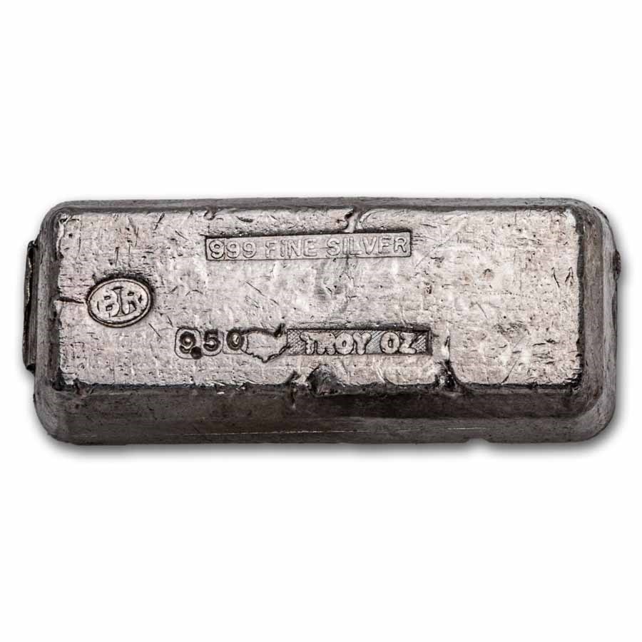 9.50 oz Silver Bar - Vintage BR Silver Bar
