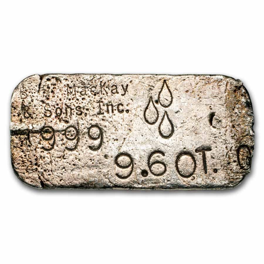 9.60 oz Silver Bar - B. R. MacKay & Sons