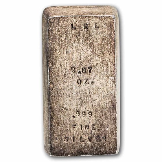 9.87 oz Silver Bar - Vintage LRL