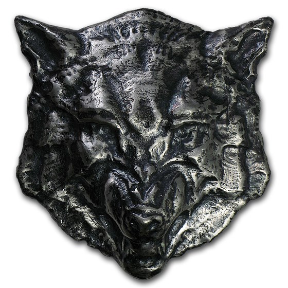 9 oz Silver - MK Barz & Bullion (3D Wolf) 9 oz Silver - MK Barz & Bullion (3D Wolf)