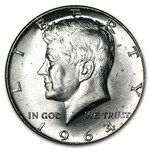 90% Silver 1964-P/D Kennedy Half Dollar 20-Coin Roll BU