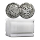 90% Silver Barber Halves $10 20-Coin Roll VG+