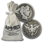 90% Silver Barber Quarters $500 Face Value Bag