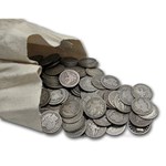 90% Silver Barber Quarters $500 Face Value Bag