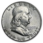 90% Silver Franklin Half-Dollars $50 Face Value Bag Avg Circ