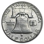 90% Silver Franklin Half-Dollars $50 Face Value Bag Avg Circ