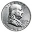 90% Silver Franklin Halves $10 20-Coin Roll AU
