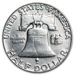 90% Silver Franklin Halves $10 20-Coin Roll AU