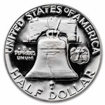 90% Silver Franklin Halves $10 20-Coin Roll Proof