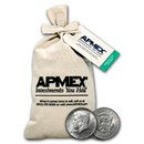 90% Silver Kennedy Half-Dollars $500 Face Value Bag (1964)