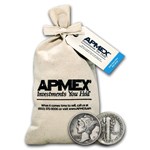 90% Silver Mercury Dime $100 Face Value Bag (1916-1929)