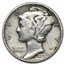 90% Silver Mercury Dime 50-Coin Roll (1916-1929)