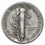90% Silver Mercury Dime 50-Coin Roll (1916-1929)