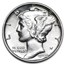 90% Silver Mercury Dime 50-Coin Roll AU