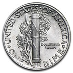90% Silver Mercury Dime 50-Coin Roll AU