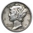 90% Silver Mercury Dime 50-Coin Roll XF