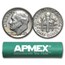 90% Silver Roosevelt Dimes 50-Coin Roll Avg Circ