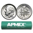 90% Silver Roosevelt Dimes 50-Coin Roll BU