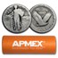 90% Silver Standing Liberty Quarters 40-Coin Roll (Dateless)
