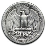 90% Silver Washington Quarters 40-Coin Roll Avg Circ