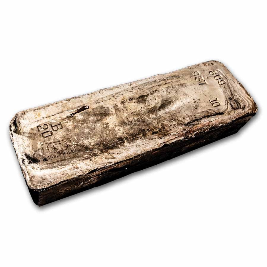 937.10 oz Silver Bar - Engelhard (Poured)