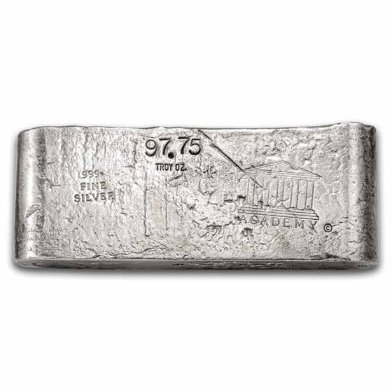 97.75 oz Silver Bar - Vintage Academy (Poured)