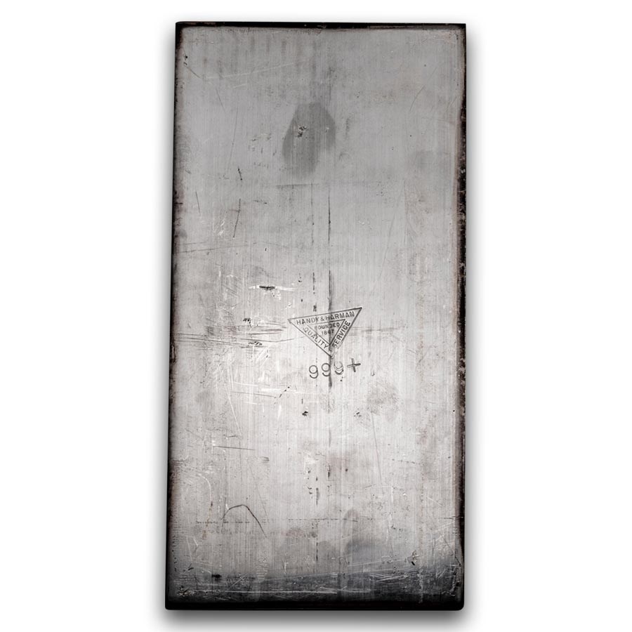 98.71 oz Silver Bar - Handy & Harman