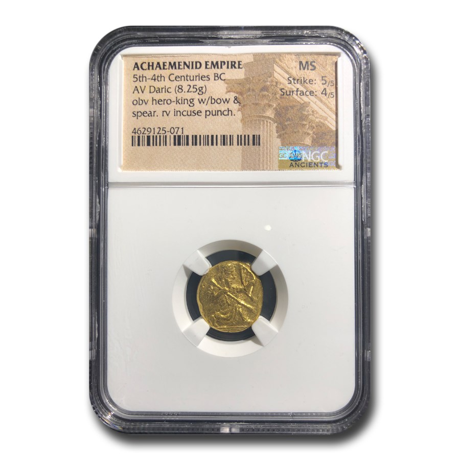 Achaemenid Persia Gold AV Daric (5th-4th Century BC) MS NGC