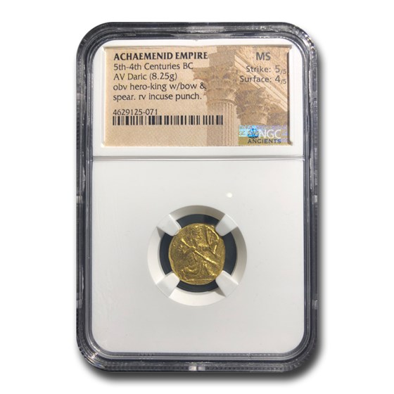 Achaemenid Persia Gold AV Daric (5th-4th Century BC) MS NGC Achaemenid Persia Gold AV Daric (5th-4th Century BC) MS NGC