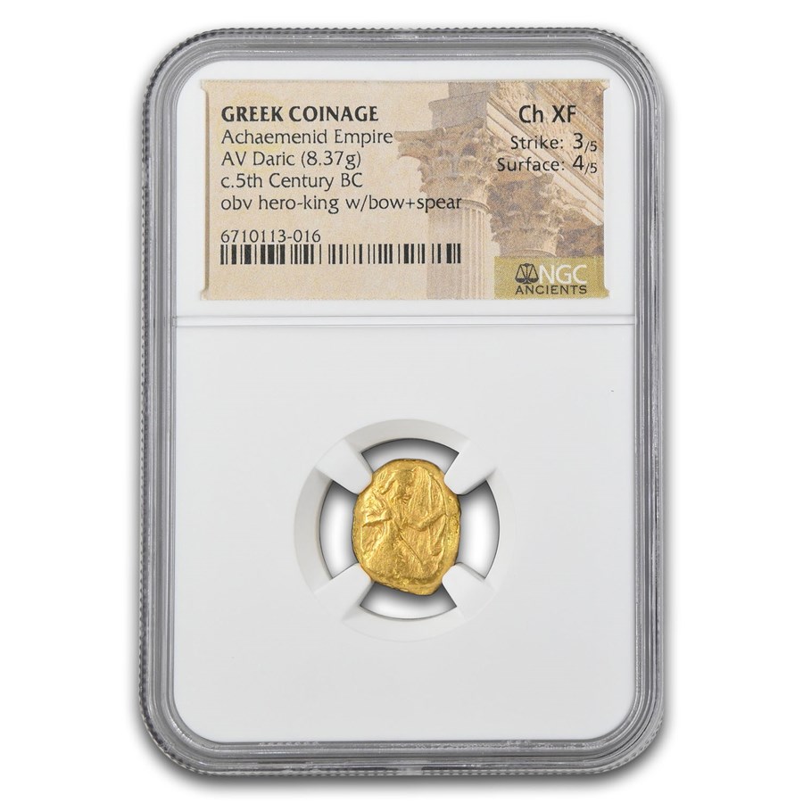 Achaemenid Persia Gold AV Daric (5th Century BC) Ch XF NGC (3/4)