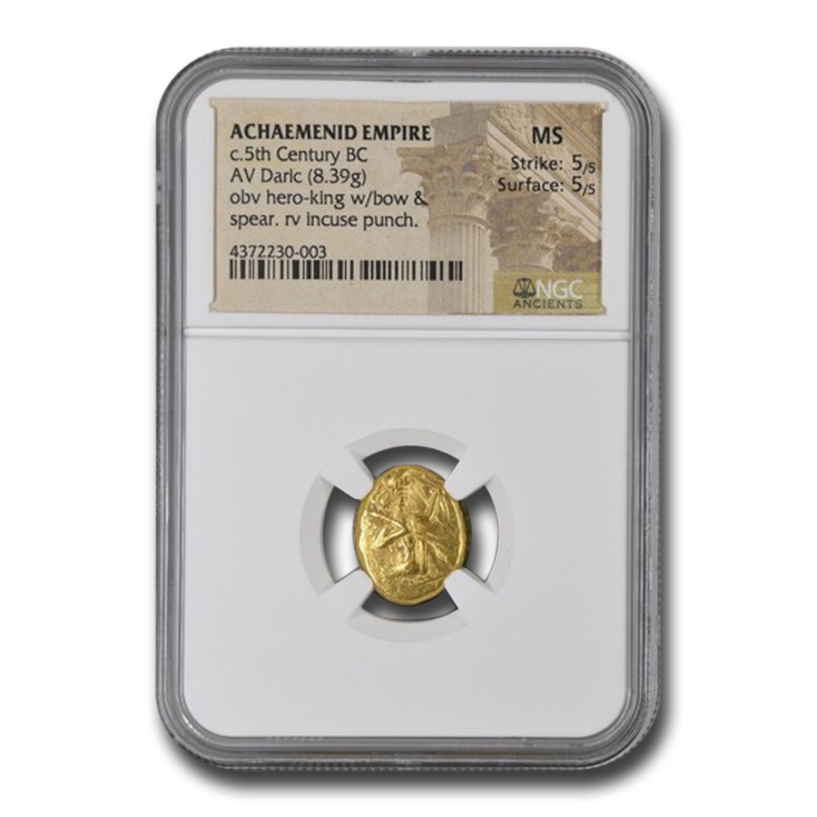 Achaemenid Persia Gold AV Daric (5th Century BC) MS NGC