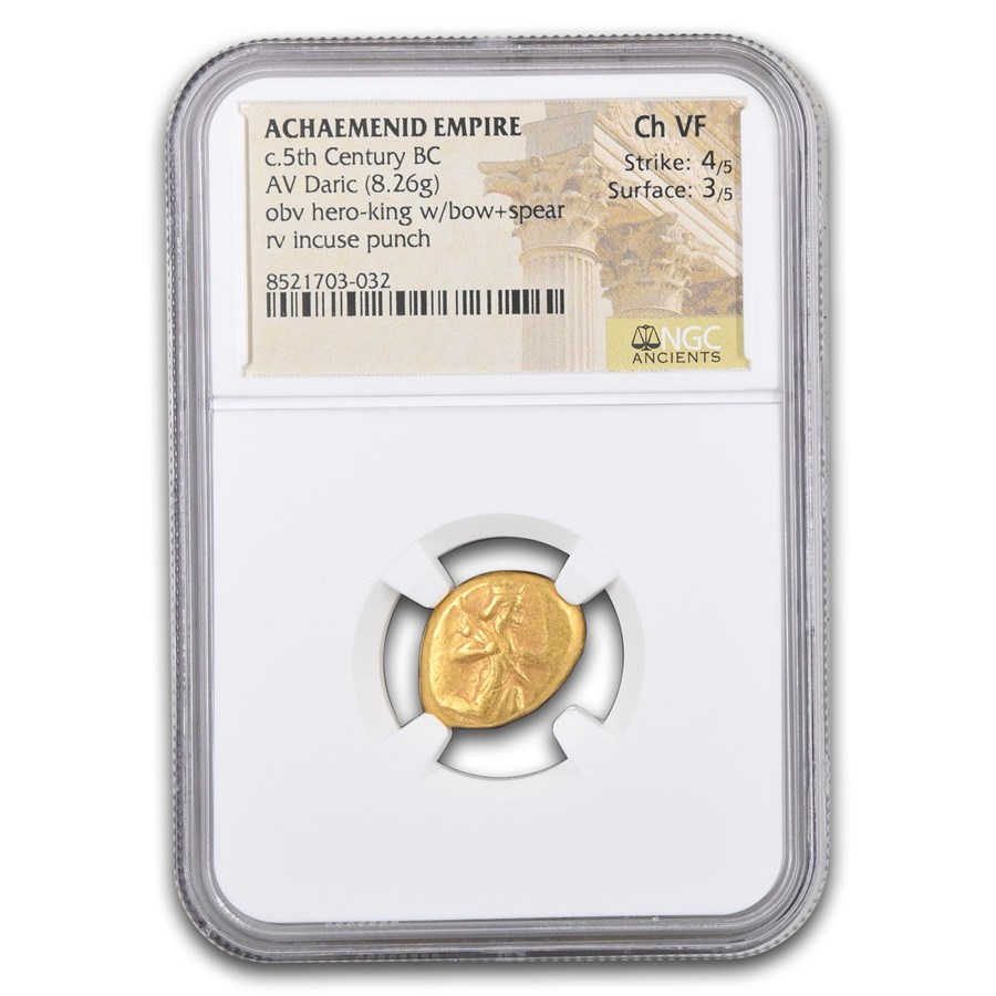 Achaemenid Persia Gold AV Daric (c.5th Century BC) VF NGC (4/3)