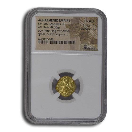 Achaemenid Persia Gold Daric (5th-4th Century BC) Ch AU NGC Achaemenid Persia Gold Daric (5th-4th Century BC) Ch AU NGC