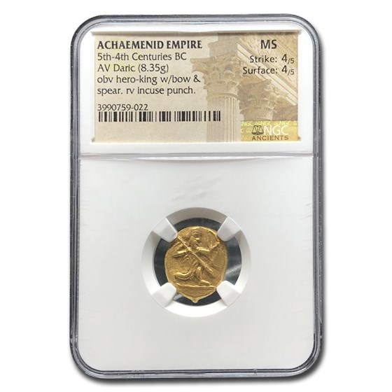 Achaemenid Persia Gold Daric (5th-4th Century BC) MS NGC Achaemenid Persia Gold Daric (5th-4th Century BC) MS NGC