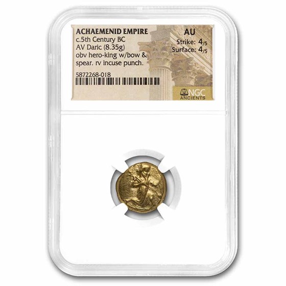 Achaemenid Persia Gold Daric (c. 5th Century BC) AU NGC (4/4)