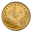 AH 1327/1 (1909) Turkey Gold 250 Kurush XF Details PCGS