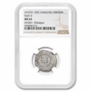 AH 331-343 Samanid Dynasty AR Dirham Nuh II MS-63 NGC AH 331-343 Samanid Dynasty AR Dirham Nuh II MS-63 NGC