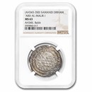 AH 343-350 Samanid Dynasty AR Dirham Abd Al-Malik I MS-63 NGC AH 343-350 Samanid Dynasty AR Dirham Abd Al-Malik I MS-63 NGC