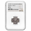 (AH709-713) Ilkhanate Mongols Silver Dirham AU-53 NGC