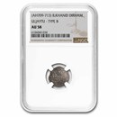 (AH709-713) Ilkhanate Mongols Silver Dirham AU-58 NGC