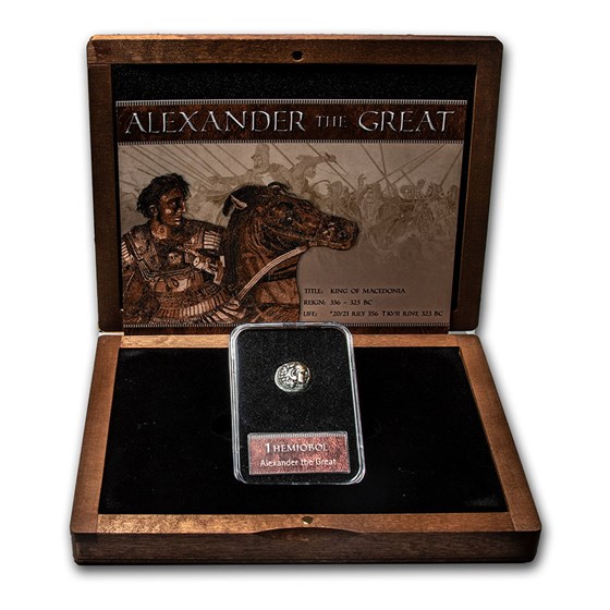 Alexander the Great - Hemiobol Coin Presentation Set Alexander the Great - Hemiobol Coin Presentation Set
