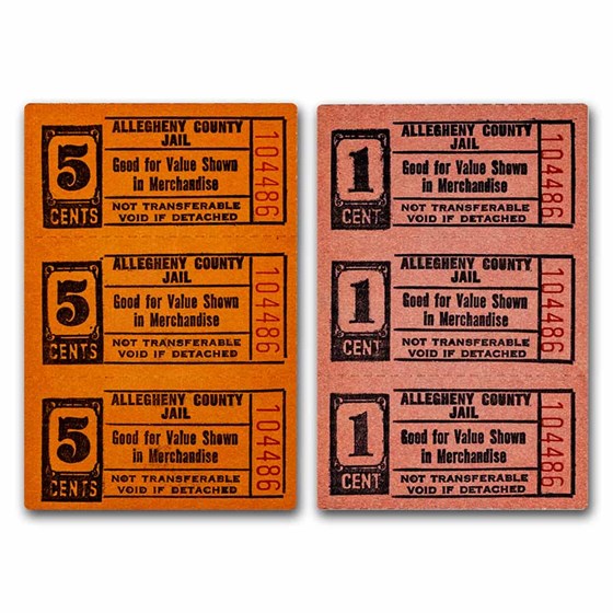 Allegheny County Jail 5 & 1 Cents Admission (6 Tickets)