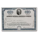 American General Insurance Company Stock Certificate
