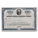 American General Insurance Company Stock Certificate