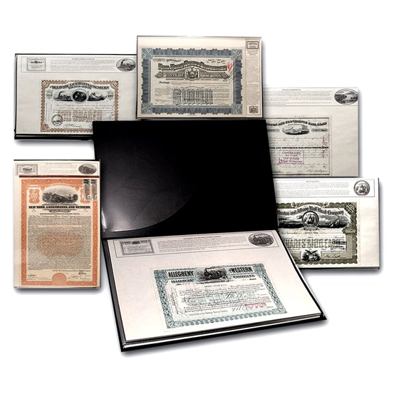 America's Great Railroads Collection (25 Stock & Bonds in Folio) America's Great Railroads Collection (25 Stock & Bonds in Folio)