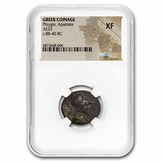 Ancient Greece Phrygia Apameia AE 23 (89-40 BC) XF NGC Ancient Greece Phrygia Apameia AE 23 (89-40 BC) XF NGC