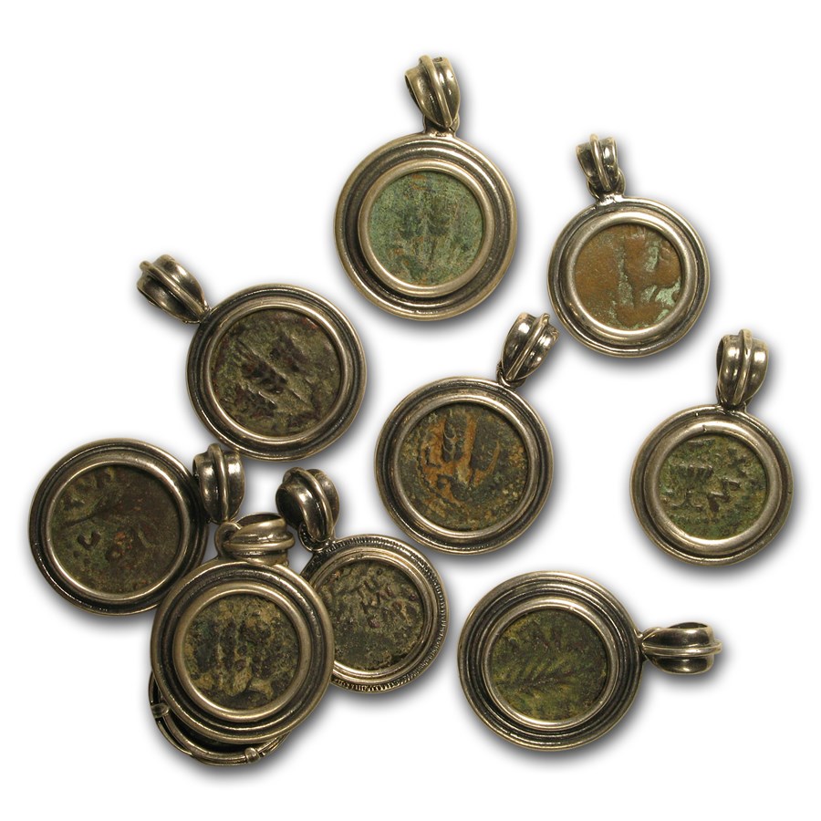 Ancient Judaean Prutah (135-43 BC) Bezel Mount