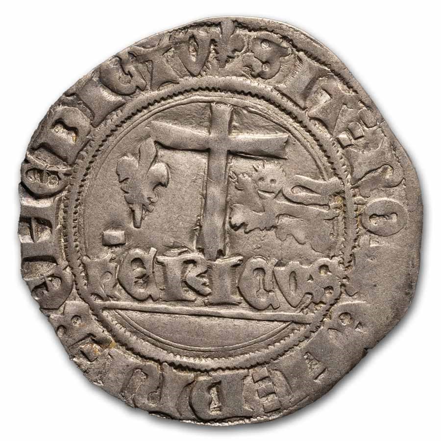 Anglo France-Saint Lo AR Blanc Henry VI (1422-1436 AD) AU